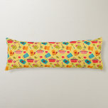 Colorful pattern of kitchen utensils body pillow