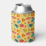 Colorful pattern of kitchen utensils can cooler