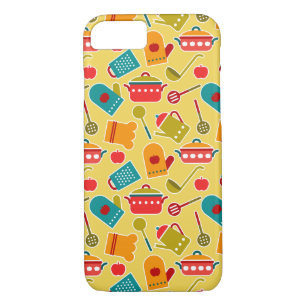 Colorful pattern of kitchen utensils iPhone 8/7 case