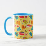 Colorful pattern of kitchen utensils mug