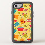 Colorful pattern of kitchen utensils OtterBox defender iPhone SE/8/7 case