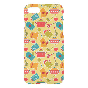 Colorful pattern of kitchen utensils iPhone SE/8/7 case
