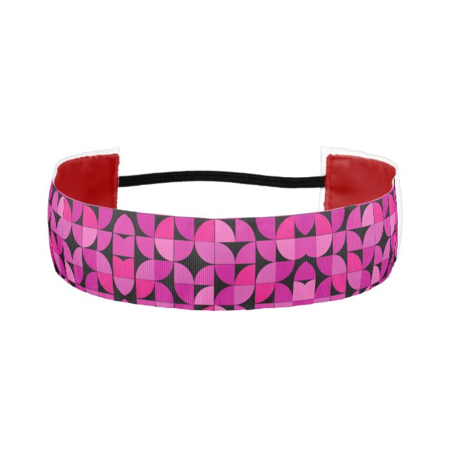 Colorful Pattern, Pink, Rose, Floral Pattern     Athletic Headband (Front)