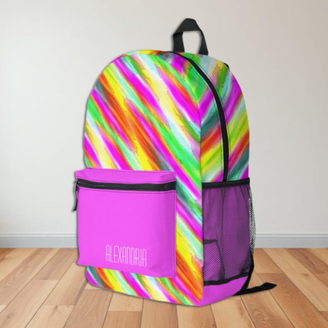 Colorful Pattern Printed Backpack (Creator Uploaded)