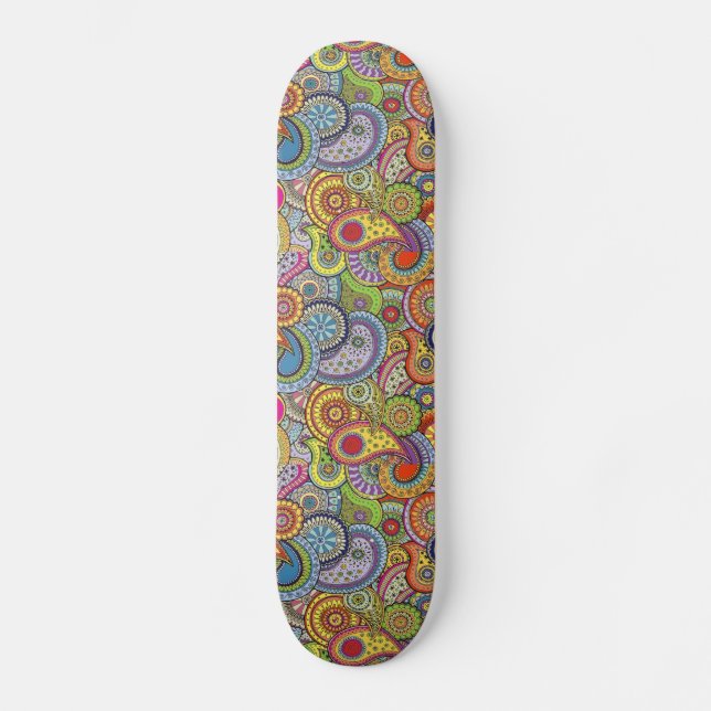 Colorful Pattern  Skateboard (Front)