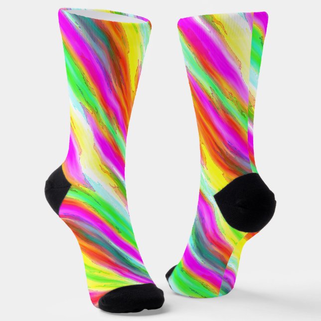 Colorful Pattern Socks (Angled)