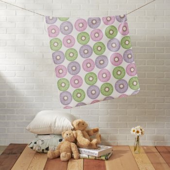 Colorful Pattern Sprinkles Donuts Baby Blanket by nyxxie at Zazzle