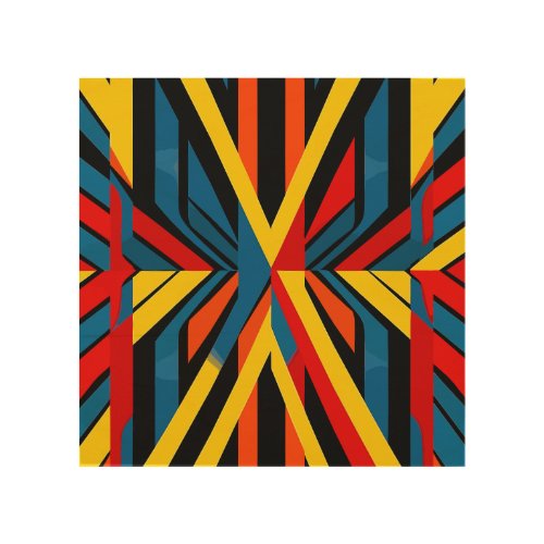 Colorful pattern Super Hero Wood Wall Art