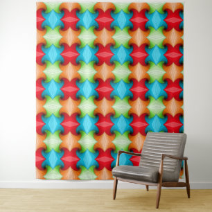 colorful pattern tapestry