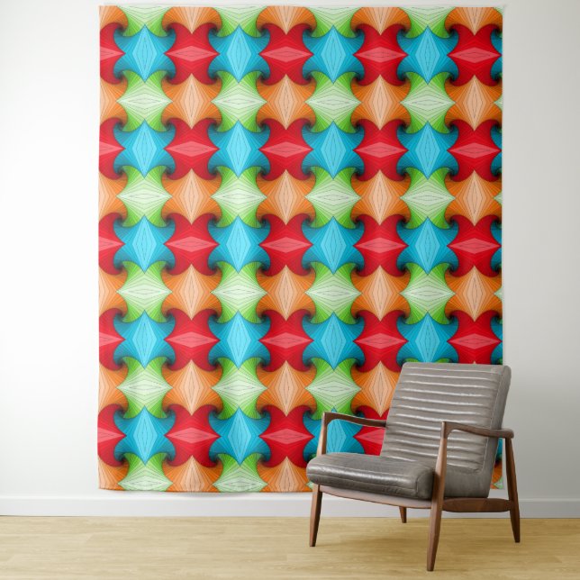 colorful pattern  tapestry (In Situ)