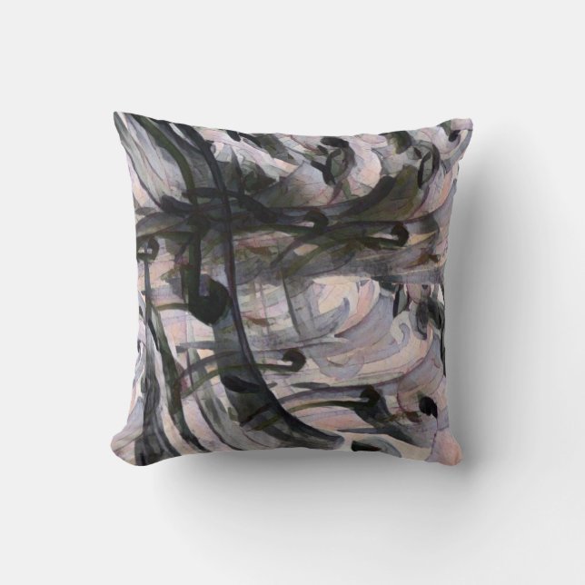 colorful pattern throw pillow (Front)
