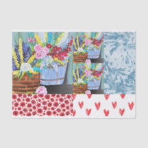 Colorful Pattern Tissue Paper for DIY