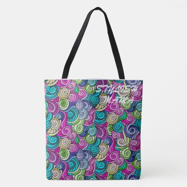 Colorful Pattern  Tote Bag (Front)