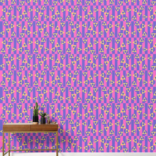 colorful pattern wallpaper  (Hallway)