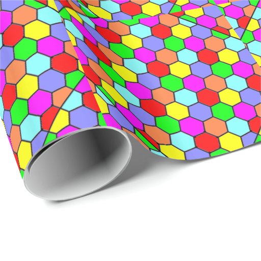 Colorful pattern wrapping paper | Zazzle