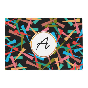 colorful patterned placemat