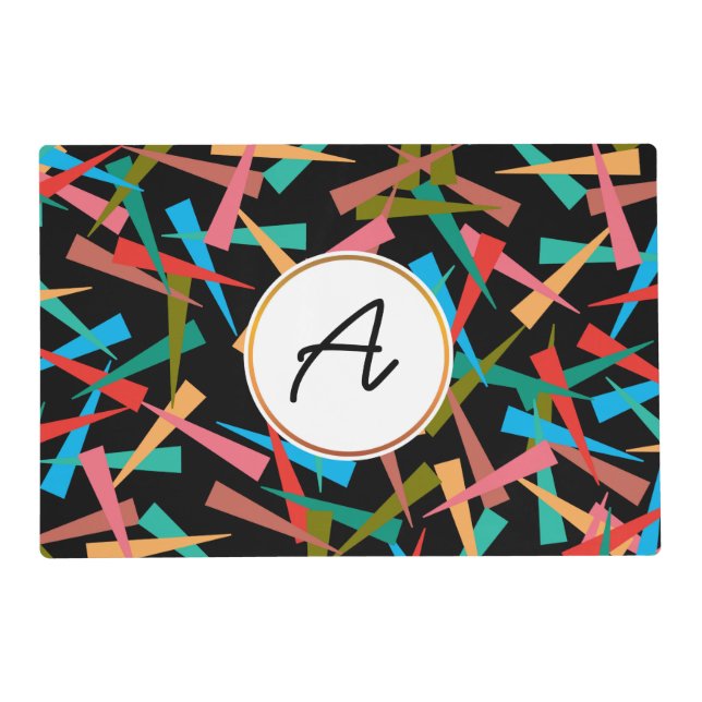 colorful patterned placemat (Front)