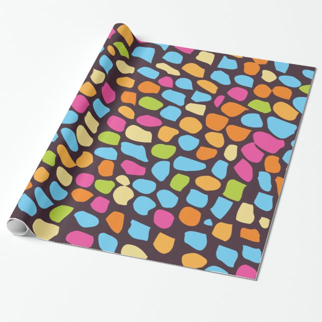 colorful patterned wrapping paper (Unrolled)