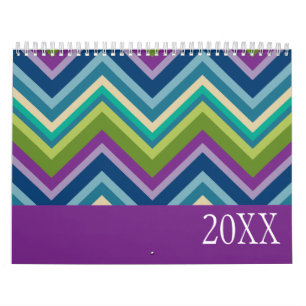 Colorful Patterns and Funky Designs Calendar