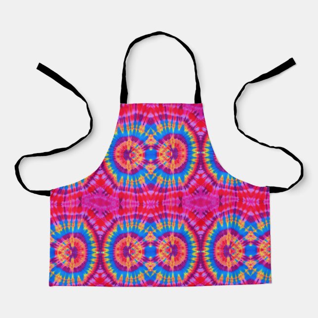 Colorful Patterns Tie-dye bohemian Apron (Front)
