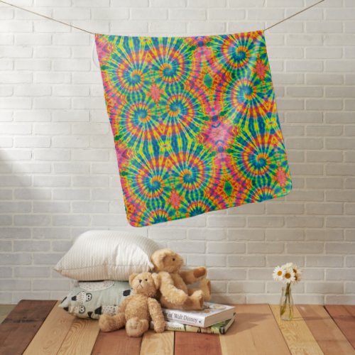 Colorful Patterns Tie_dye Hippie Baby Blanket