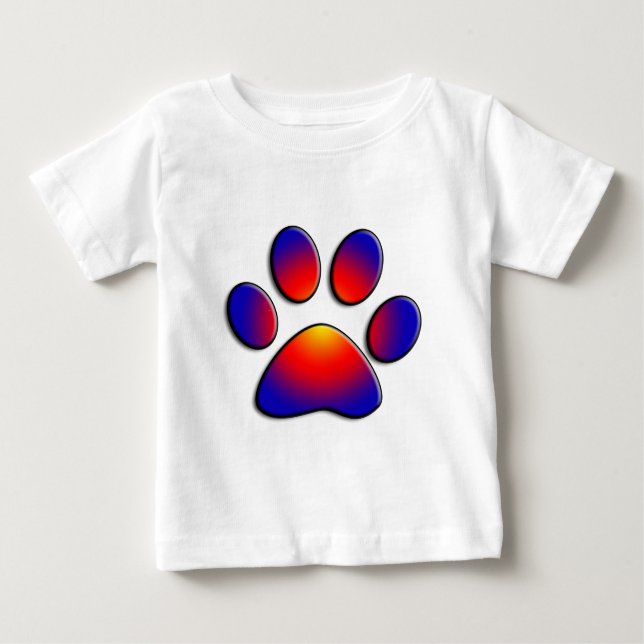 COLORFUL PAW BABY T-Shirt (Front)