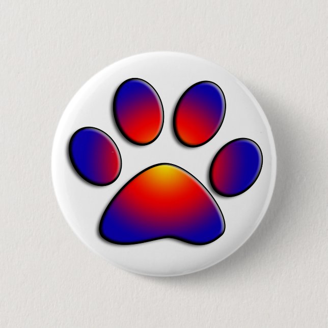 COLORFUL PAW BUTTON (Front)