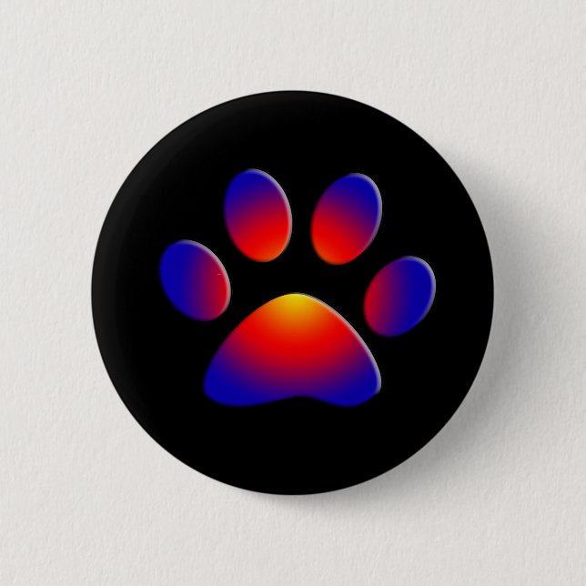 COLORFUL PAW BUTTON (Front)