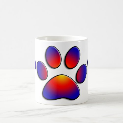 COLORFUL PAW COFFEE MUG