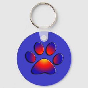 COLORFUL PAW KEYCHAIN