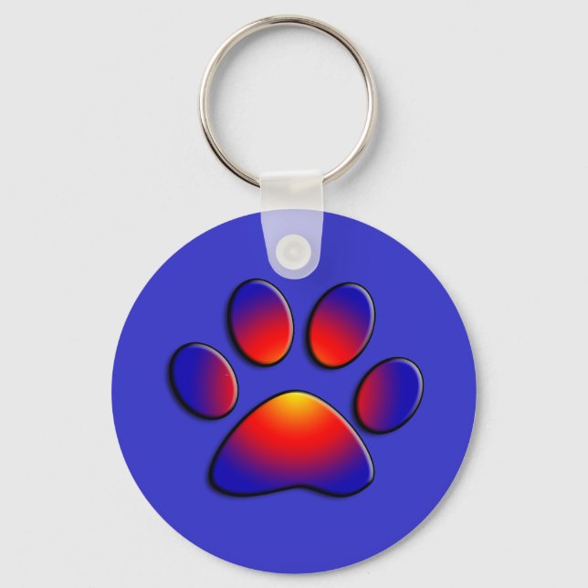 COLORFUL PAW KEYCHAIN (Front)