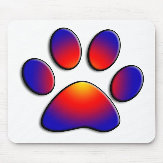 COLORFUL PAW MOUSE PAD (Front)