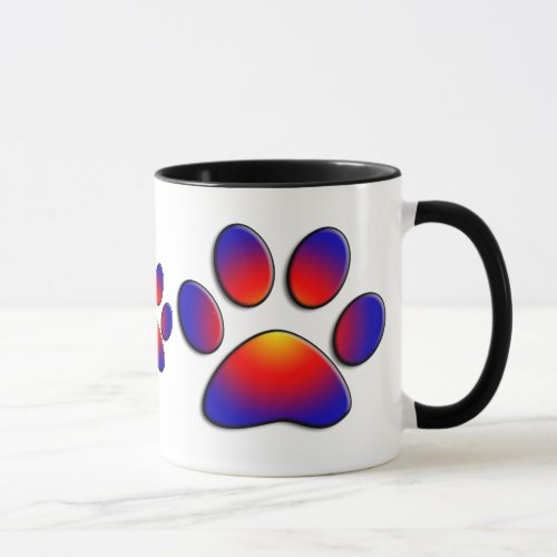 COLORFUL PAW MUG