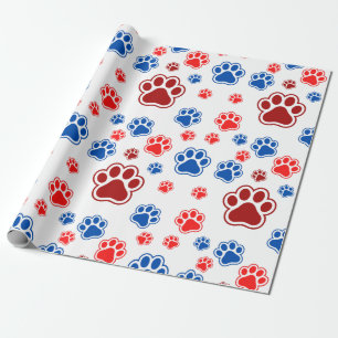 Colorful Paw Print - Best Dog Mom Gift Wrapping Paper