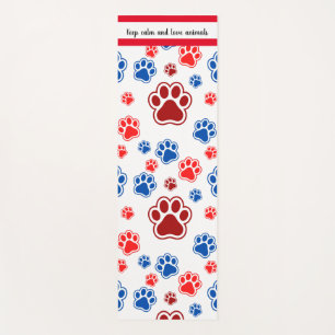 Colorful Paw Print - Best Dog Mom Gift Yoga Mat