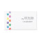 Colorful Paw Prints Border Business Card