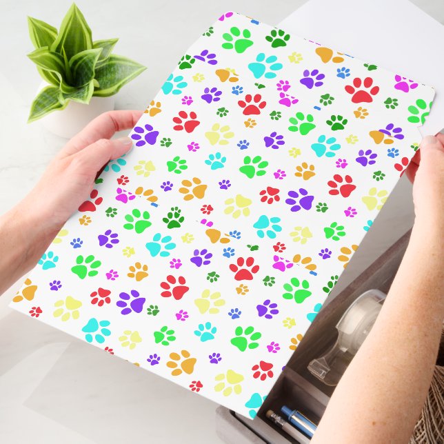 Colorful  Paw Prints Design  Envelope Mailers (Desk)