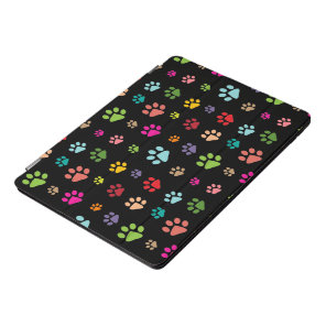 Colorful Paw Prints Design iPad Pro Case