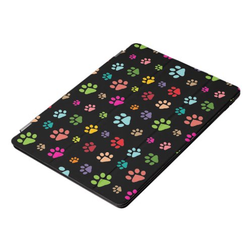 Colorful Paw Prints Design iPad Pro Case