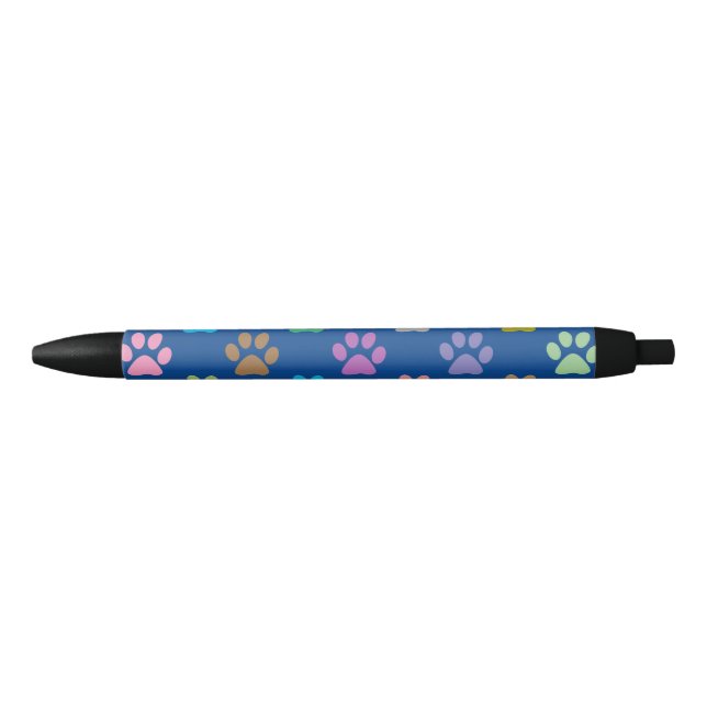 Colorful paw prints pattern pen (Front)