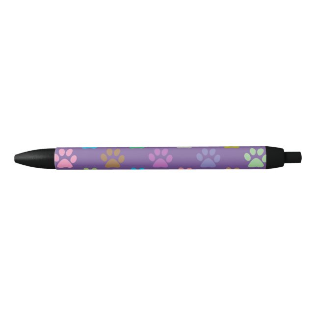 Colorful paw prints pattern pen (Front)