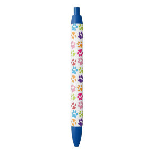 Colorful Paw Prints Pattern Pen