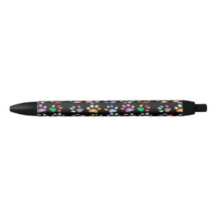 Colorful paw prints pen