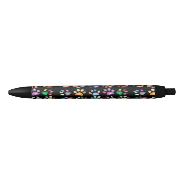 Colorful paw prints pen (Front)