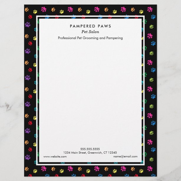 Dog Letterhead Zazzle