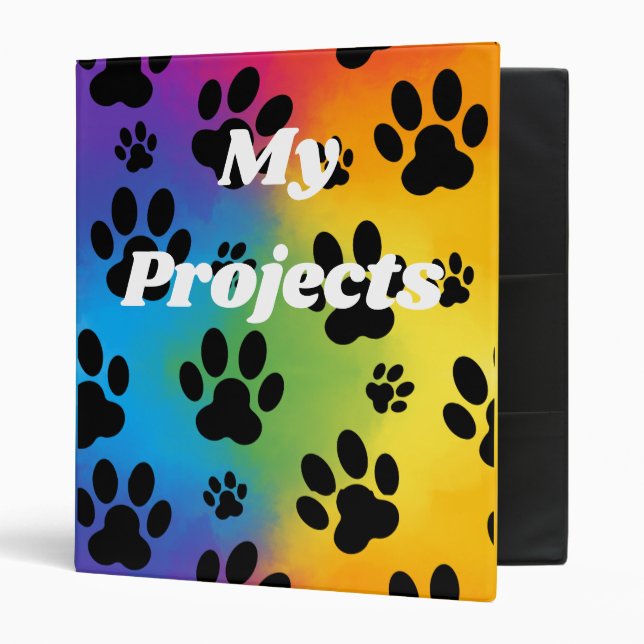 Colorful paws Binder (Front/Inside)