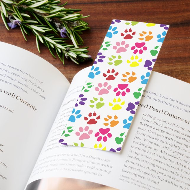 Colorful Paws, Dog Paws, Cat Paws Bookmarks (Book)