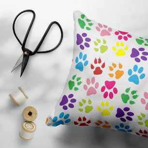 Colorful Paws, Dog Paws, Cat Paws Pet Bed