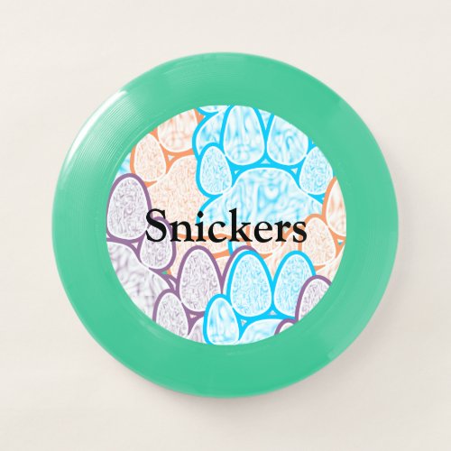 Colorful Paws Illusion Any Name Frisbee