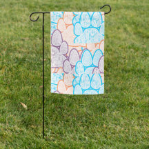 Colorful Paws Illusion Garden Flag